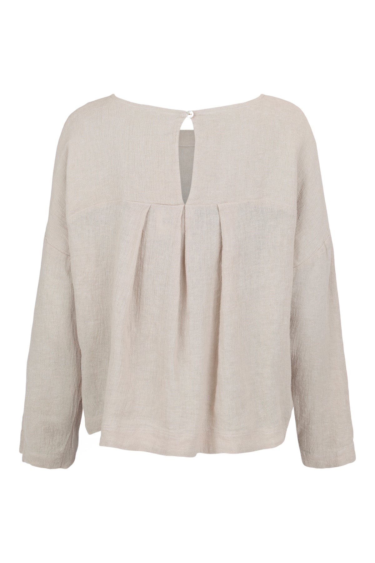 NoenNoen Linen Blouse 83727ClothingCream - Blue Water Clothing