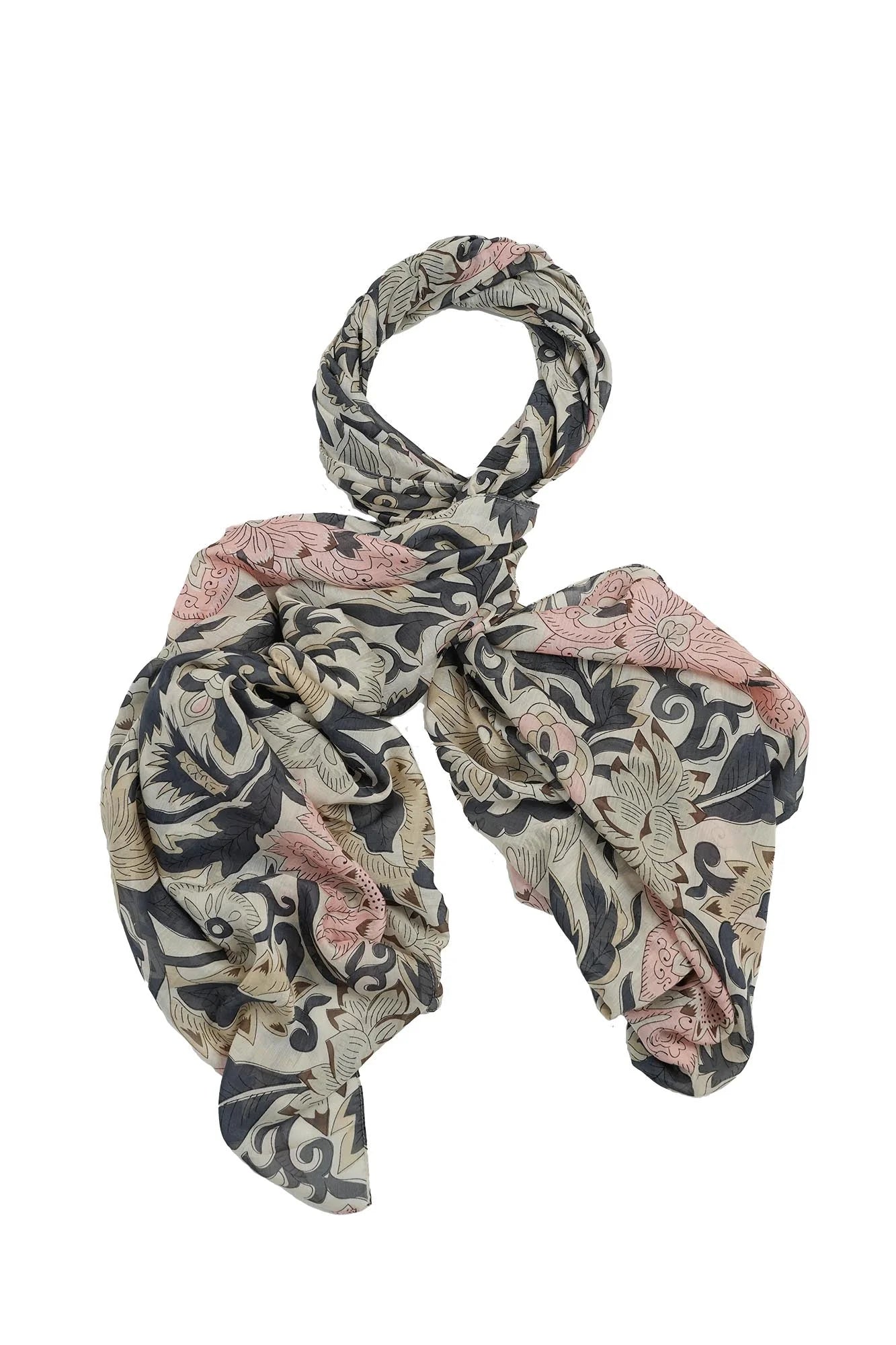 One Hundred Stars Block Taupe Scarf - Blue Water Clothing