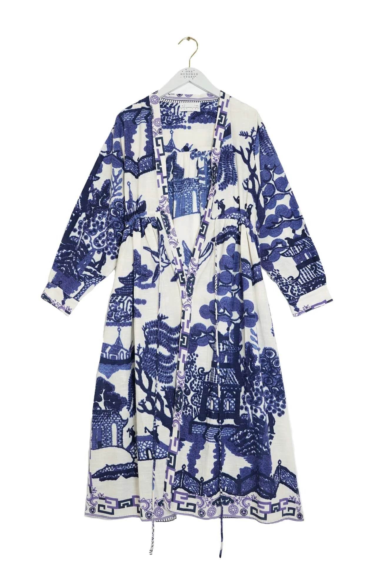 One Hundred StarsOne Hundred Stars Giant Willow Blue Duster JacketClothing - Blue Water Clothing
