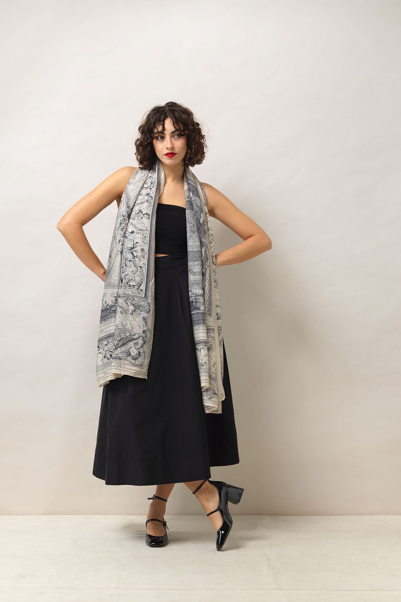 One Hundred StarsOne Hundred Stars Printed ScarfScarves - Blue Water Clothing