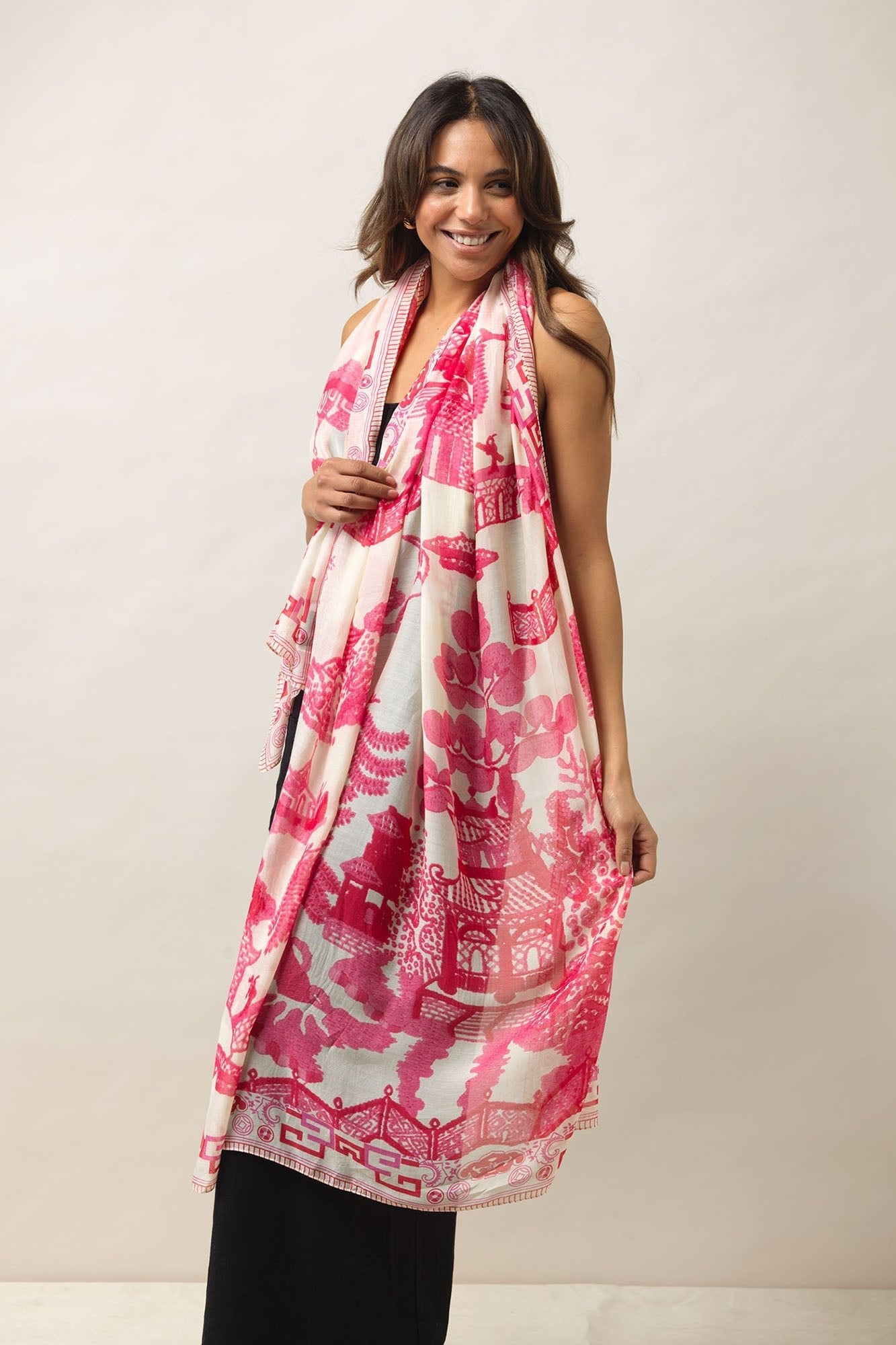 One Hundred StarsOne Hundred Stars Printed ScarfScarves - Blue Water Clothing