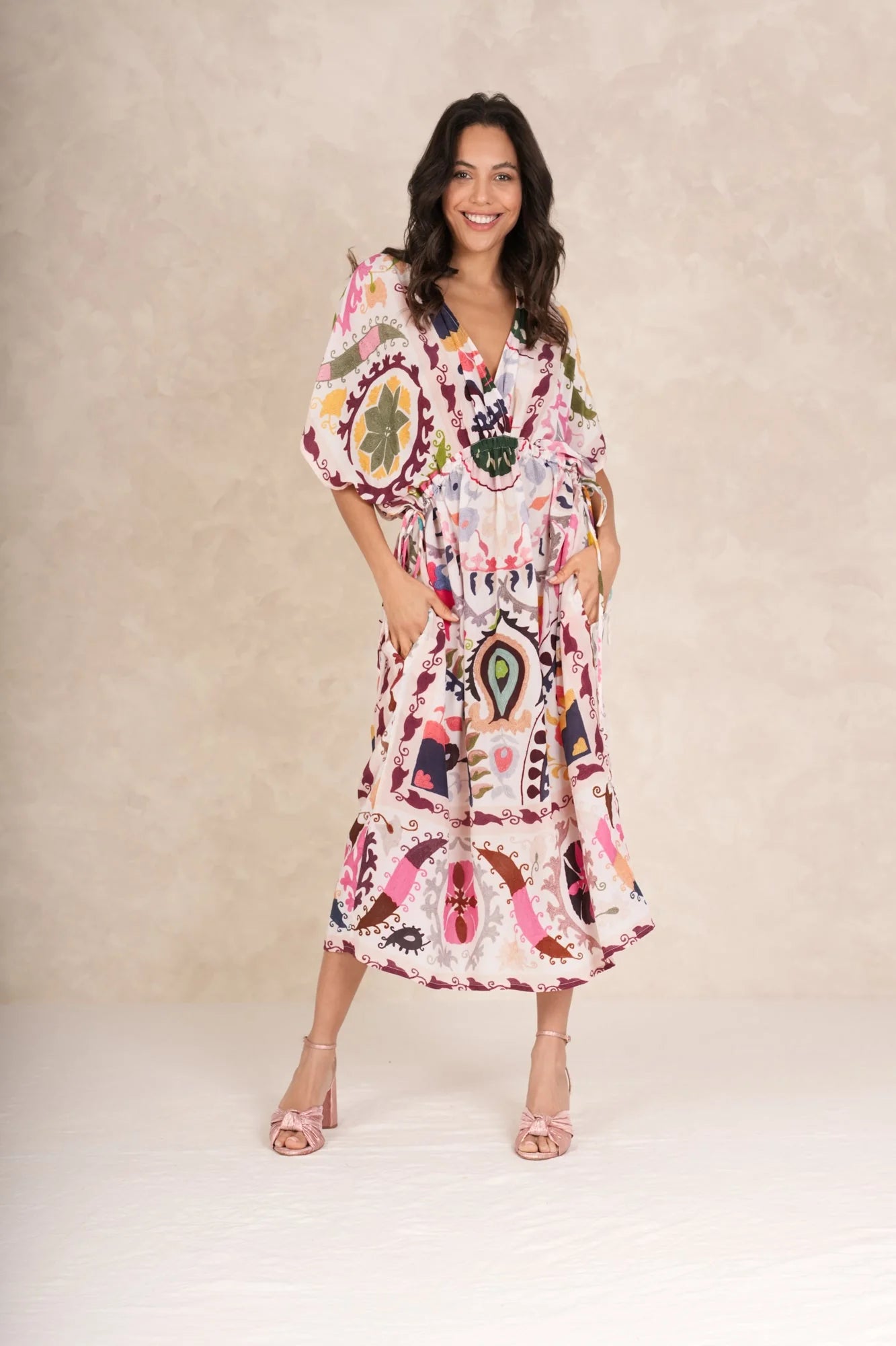 One Hundred Stars Susani Pink String Dress - Blue Water Clothing