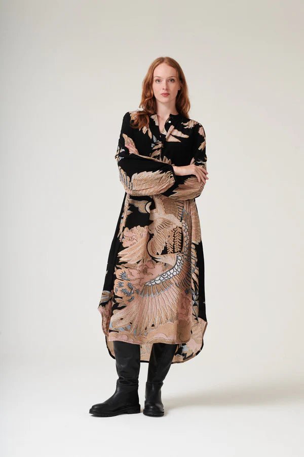 One Hundred StarsOne Hundred Stars Crane Black Darcy DressDresses - Blue Water Clothing