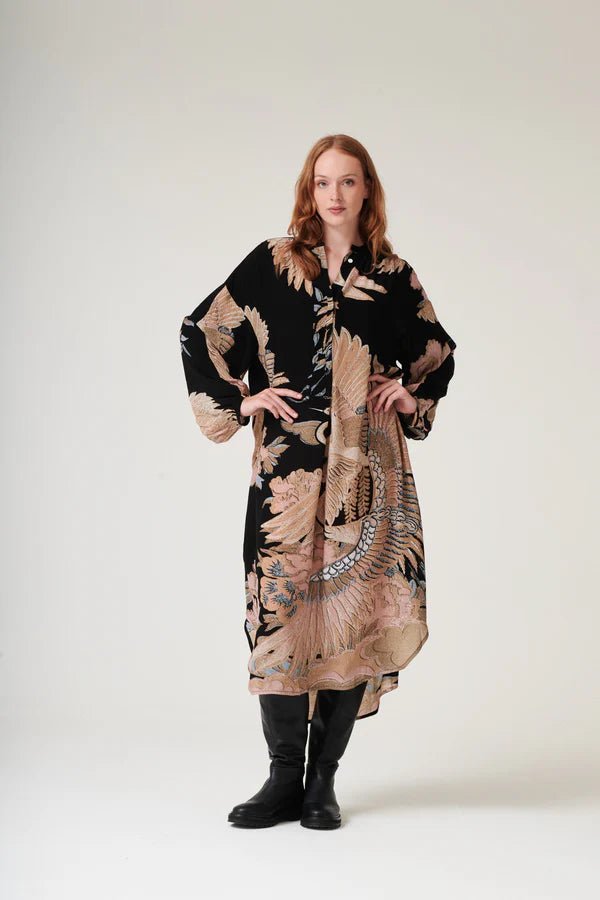 One Hundred StarsOne Hundred Stars Crane Black Darcy DressDresses - Blue Water Clothing