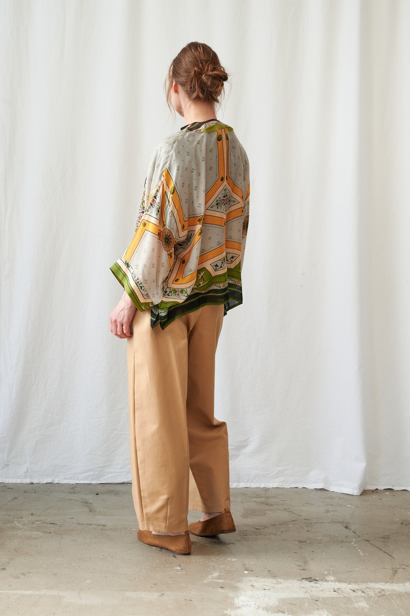 One Hundred StarsOne Hundred Stars Fleur De Lys Gold KimonoTops - Blue Water Clothing