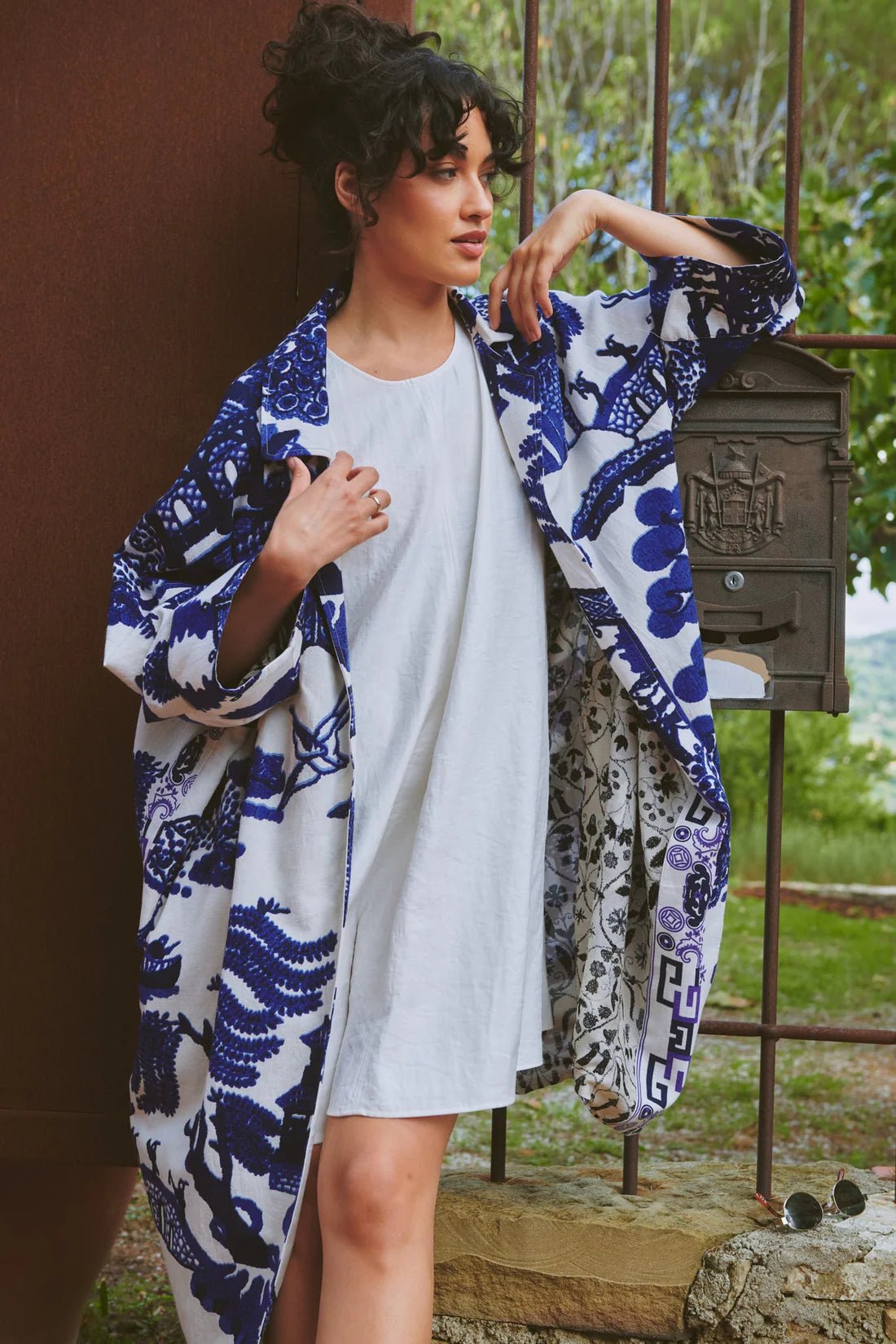 One Hundred StarsOne Hundred Stars Giant Willow Blue Artisan CoatCoats & Jackets - Blue Water Clothing