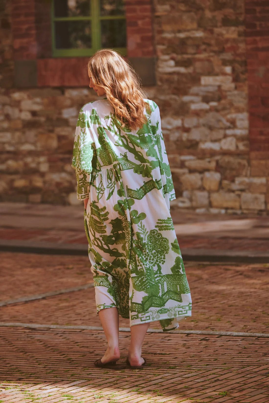 One Hundred StarsOne Hundred Stars Giant Willow Green Pinch PleatDresses - Blue Water Clothing