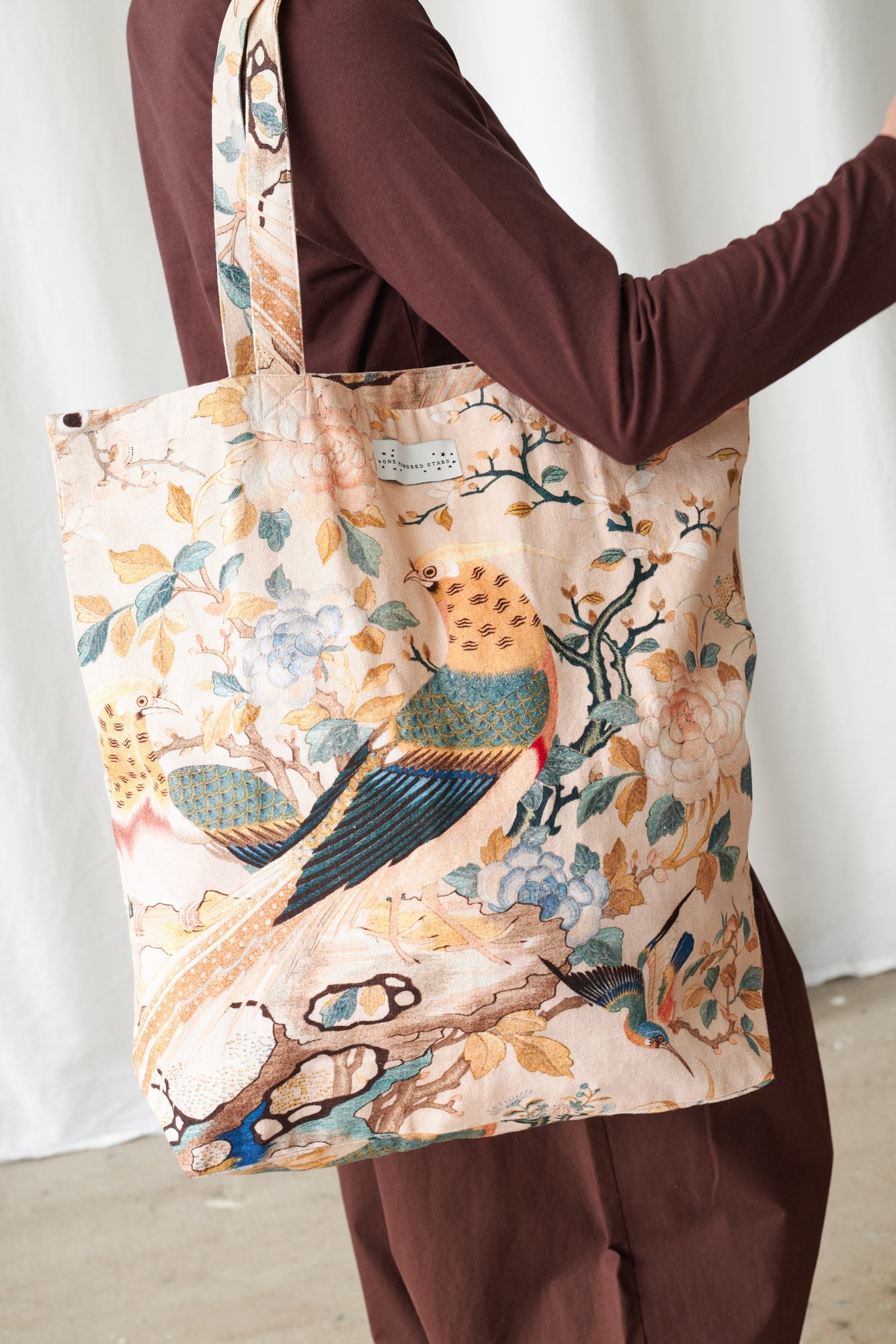One Hundred StarsOne Hundred Stars Hummingbird Nude Canvas BagAccessories - Blue Water Clothing