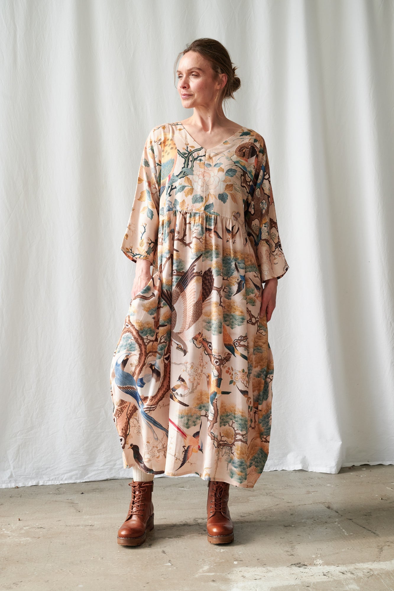 One Hundred StarsOne Hundred Stars Hummingbird Nude Tulip DressDresses - Blue Water Clothing