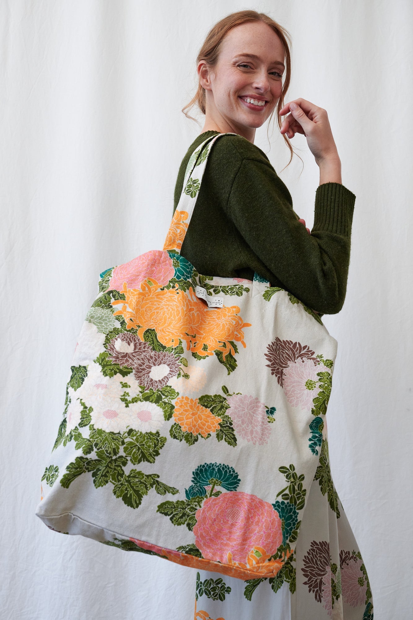 One Hundred StarsOne Hundred Stars Jacquard Putty Canvas BagAccessories - Blue Water Clothing