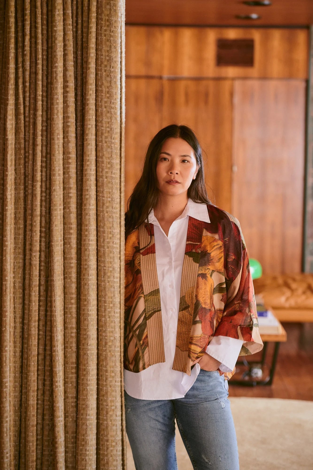 One Hundred StarsOne Hundred Stars Nasturtium KimonoTops - Blue Water Clothing