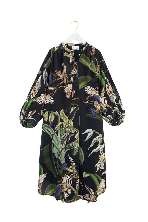 One Hundred StarsOne Hundred Stars Orchid Black Crepe Darcy DressDresses - Blue Water Clothing