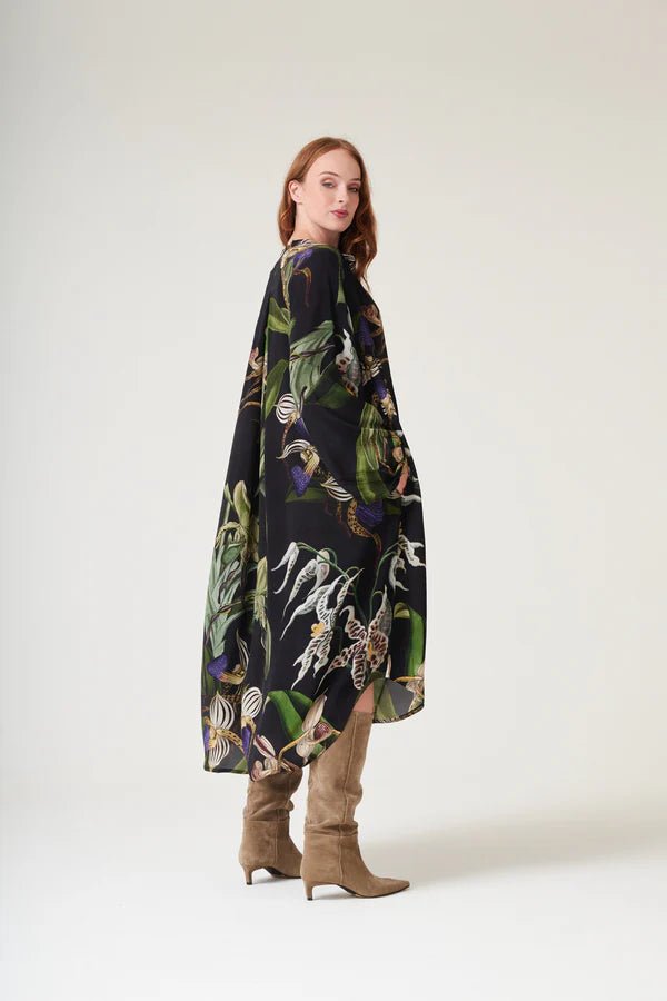 One Hundred StarsOne Hundred Stars Orchid Black Crepe Darcy DressDresses - Blue Water Clothing