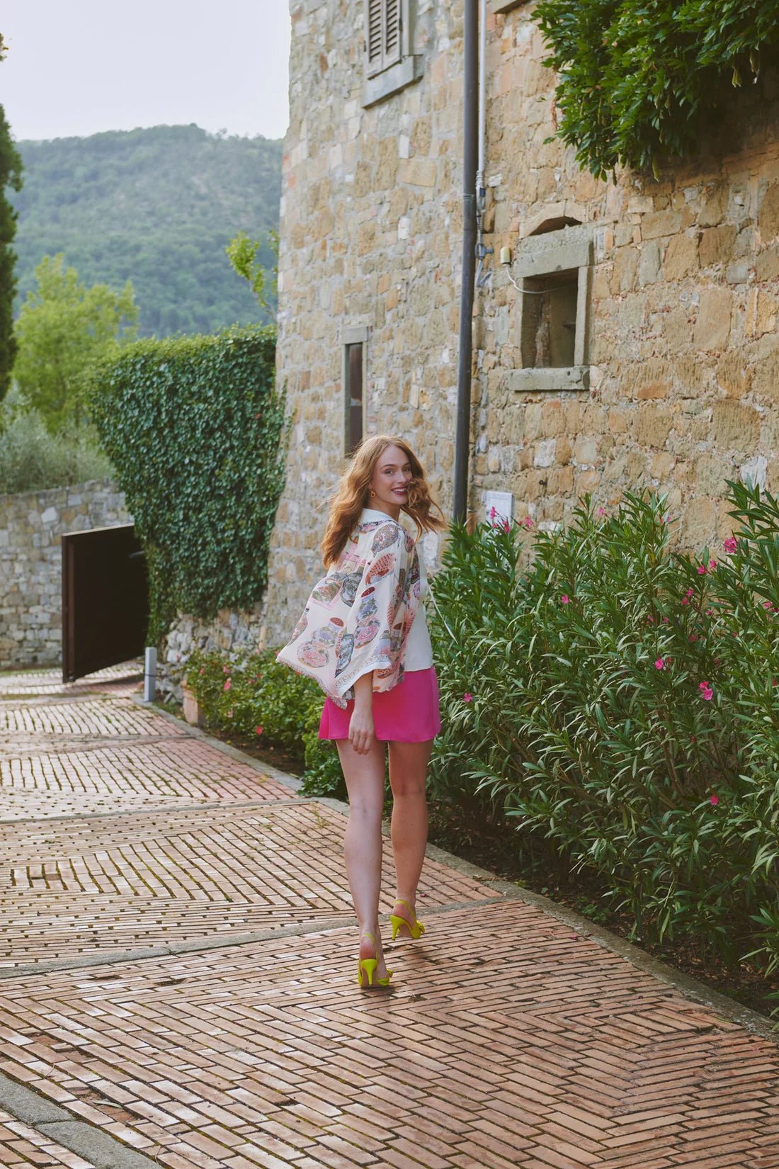 One Hundred StarsOne Hundred Stars Perfume Bottles Blush KimonoTops - Blue Water Clothing