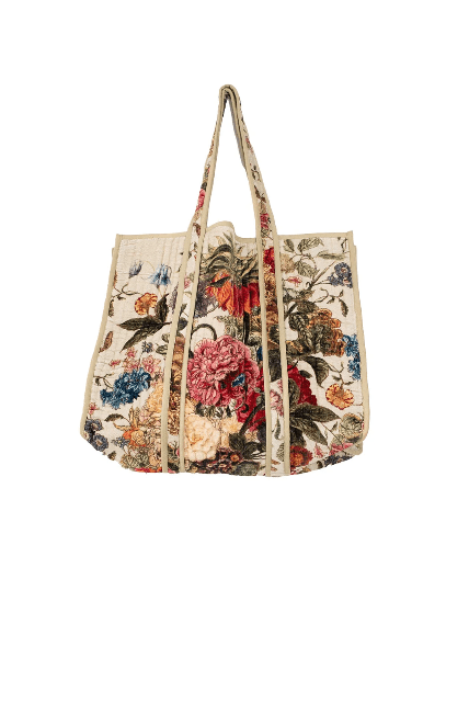 One Hundred StarsOne Hundred Stars Primula Stone Velvet Tote BagBagsStone - Blue Water Clothing