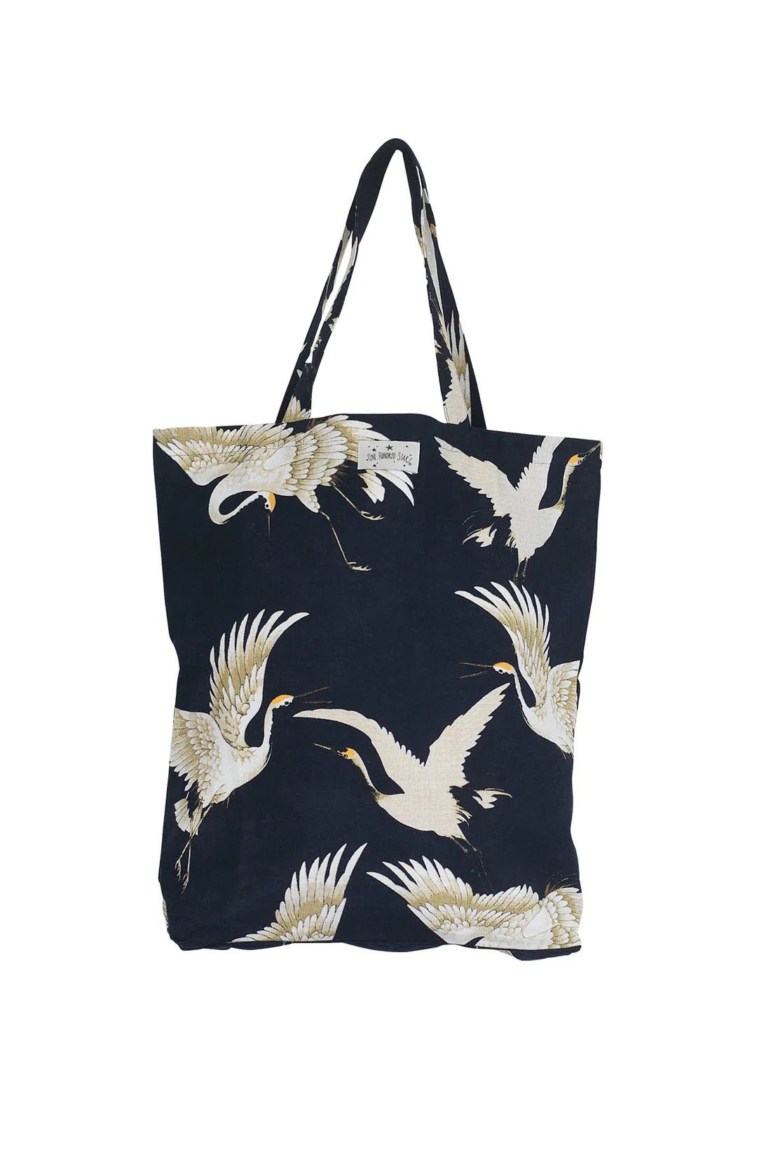 One Hundred StarsOne Hundred Stars Stork Black Canvas BagAccessories - Blue Water Clothing