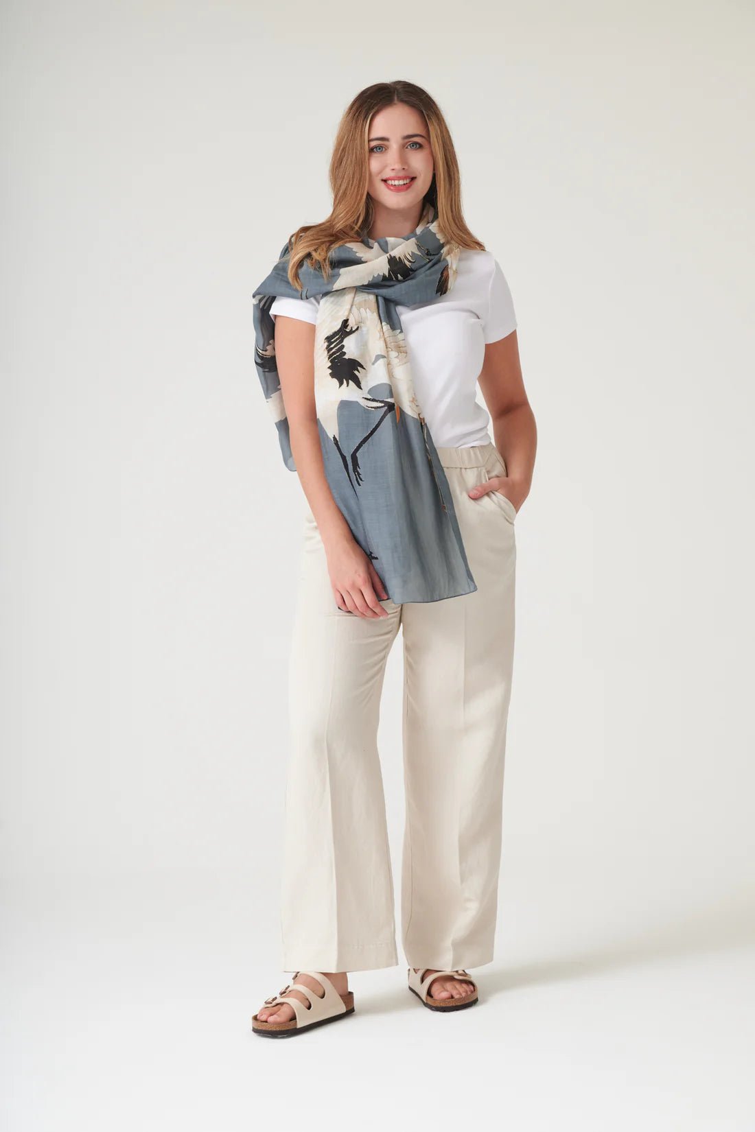 One Hundred StarsOne Hundred Stars Stork ScarfAccessories - Blue Water Clothing