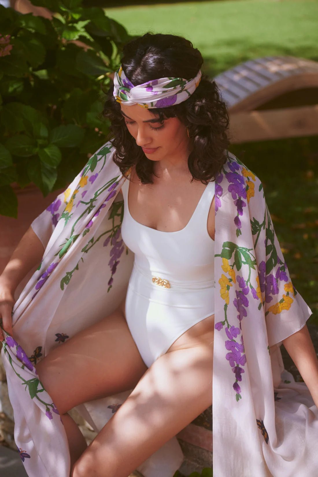 One Hundred StarsOne Hundred Stars Wisteria Lilac ThrowoverTops - Blue Water Clothing