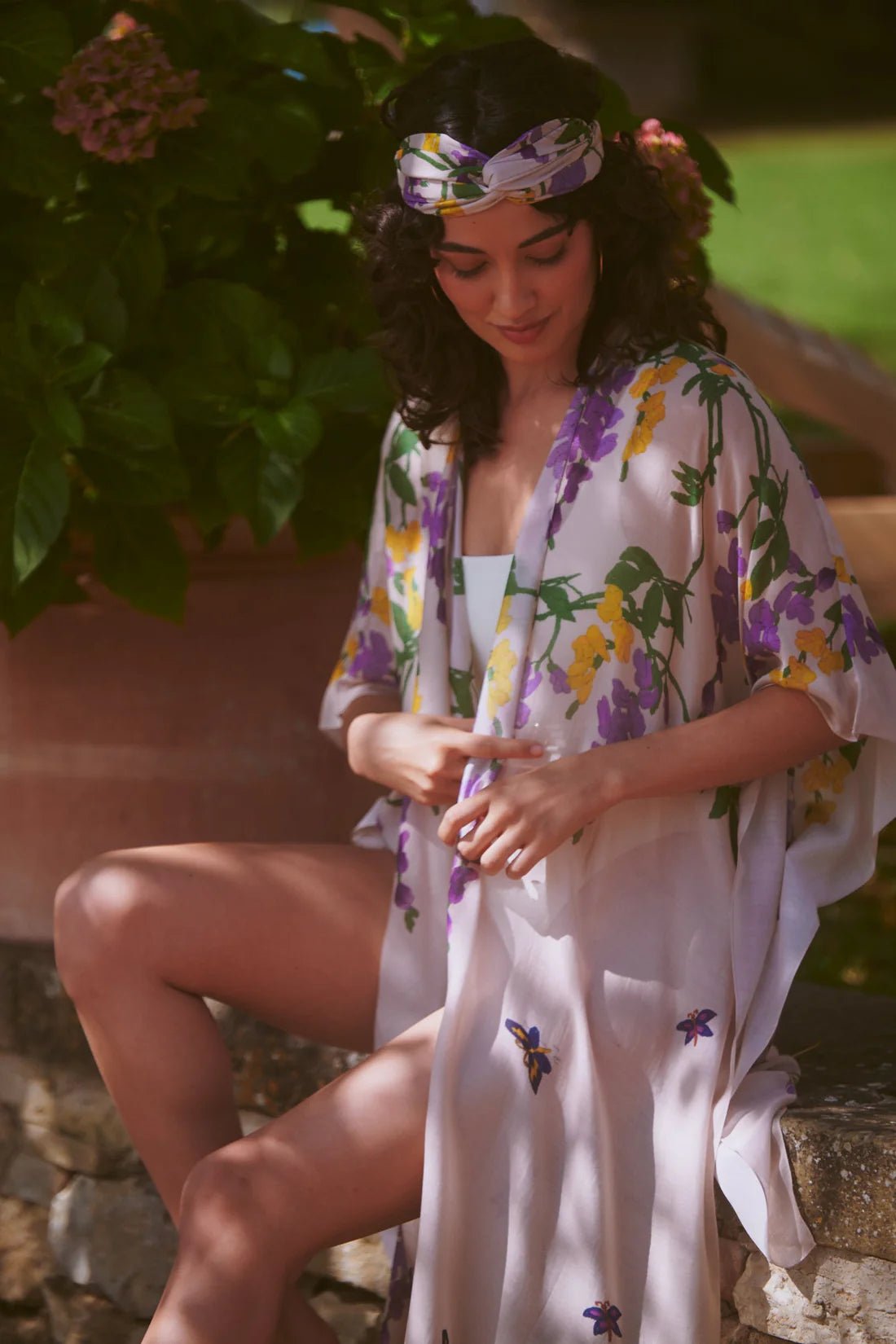 One Hundred StarsOne Hundred Stars Wisteria Lilac ThrowoverTops - Blue Water Clothing