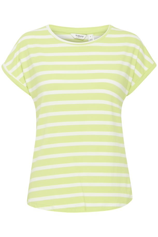 b.youngPamila Stripe T-ShirtT-ShirtsSharp green Mix - Blue Water Clothing