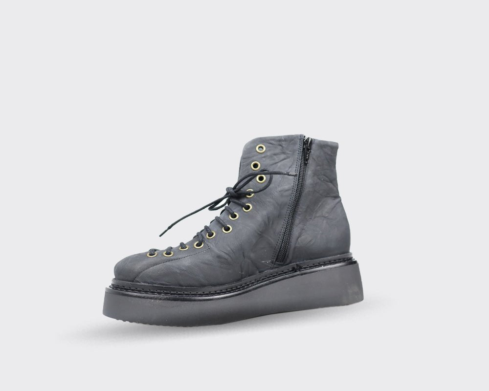 PapuceiPapuccei Sol Circle Leather BootsFootwearBlack Bronze - Blue Water Clothing