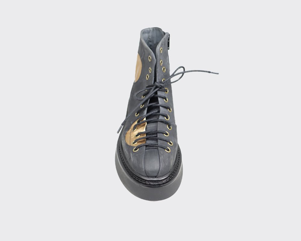 PapuceiPapuccei Sol Circle Leather BootsFootwearBlack Bronze - Blue Water Clothing