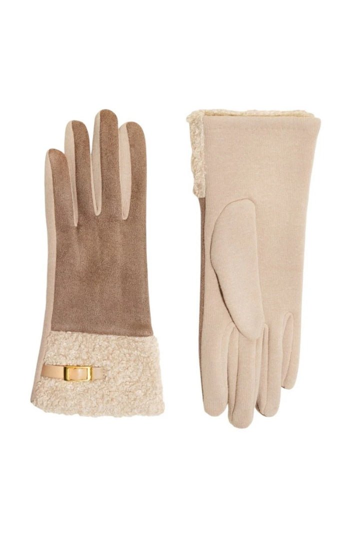 PowderPowder Audrey Faux Suede Gloves - DenimAccessoriesStone - Blue Water Clothing