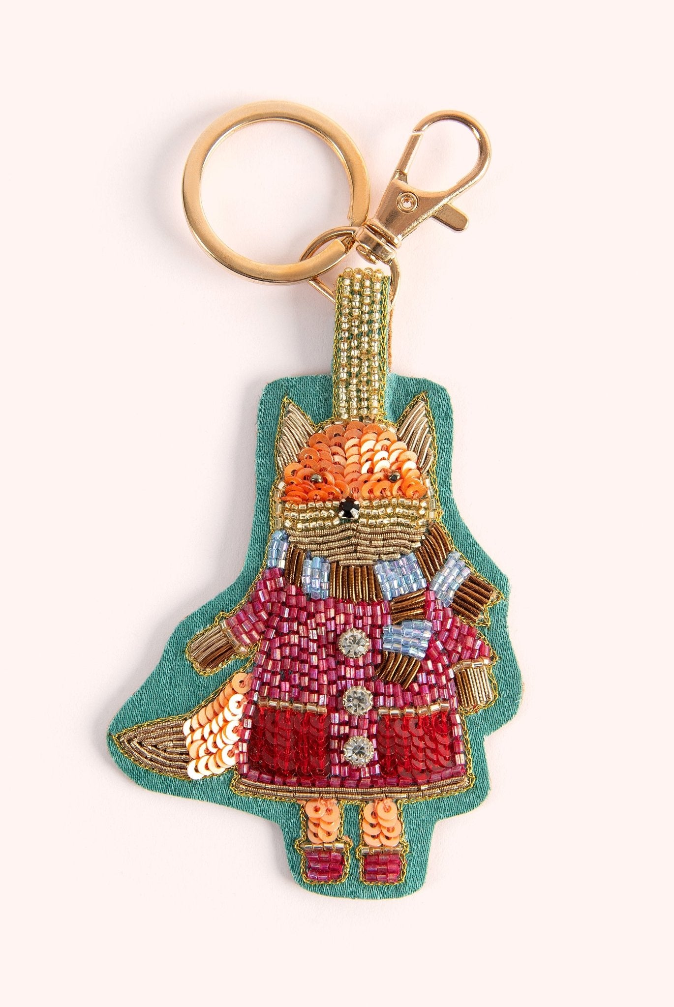 PowderPowder Beaded Keyring NEWAccessories - Blue Water Clothing