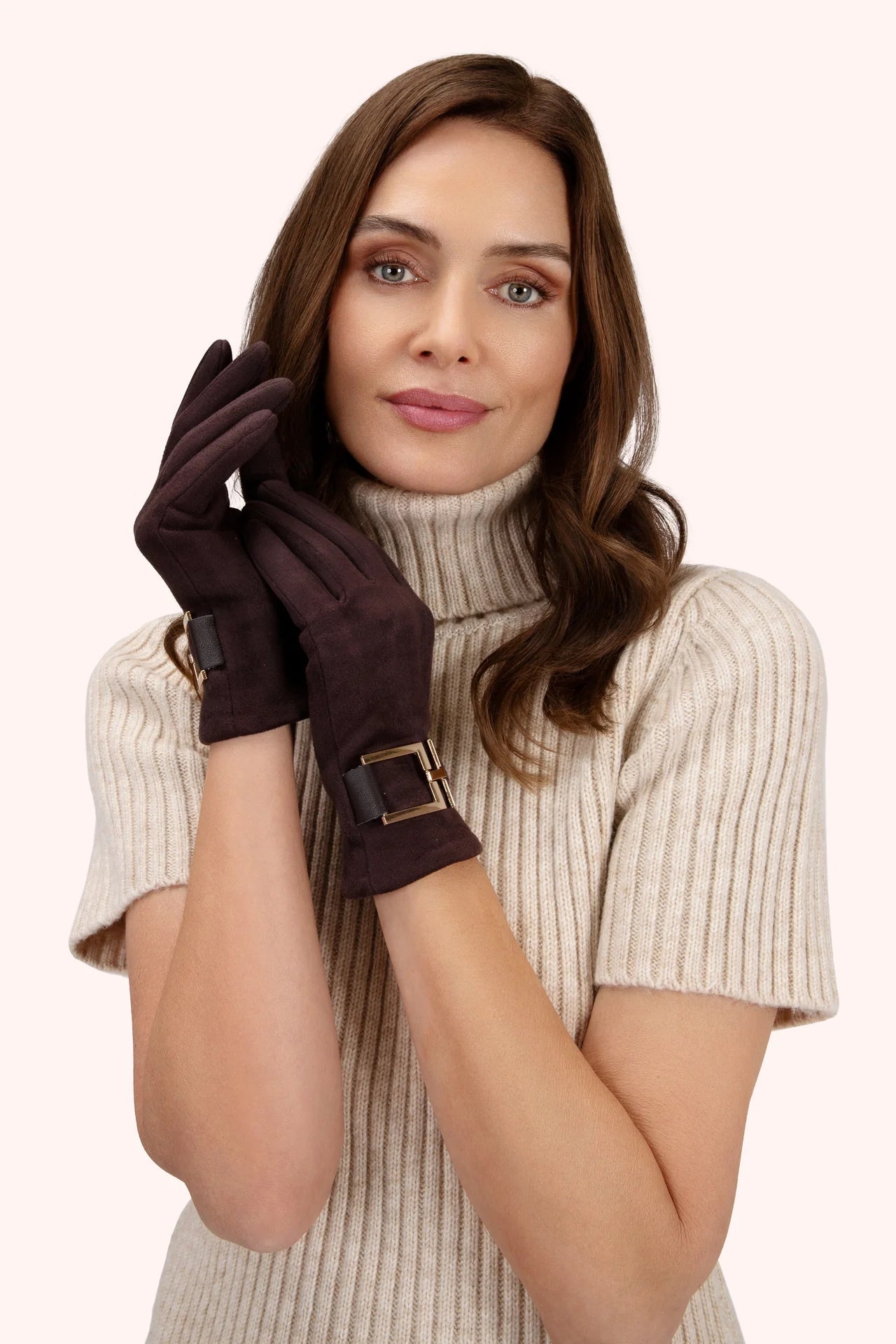 PowderPowder Dana Faux Suede Gloves NEWAccessoriesChocolate - Blue Water Clothing
