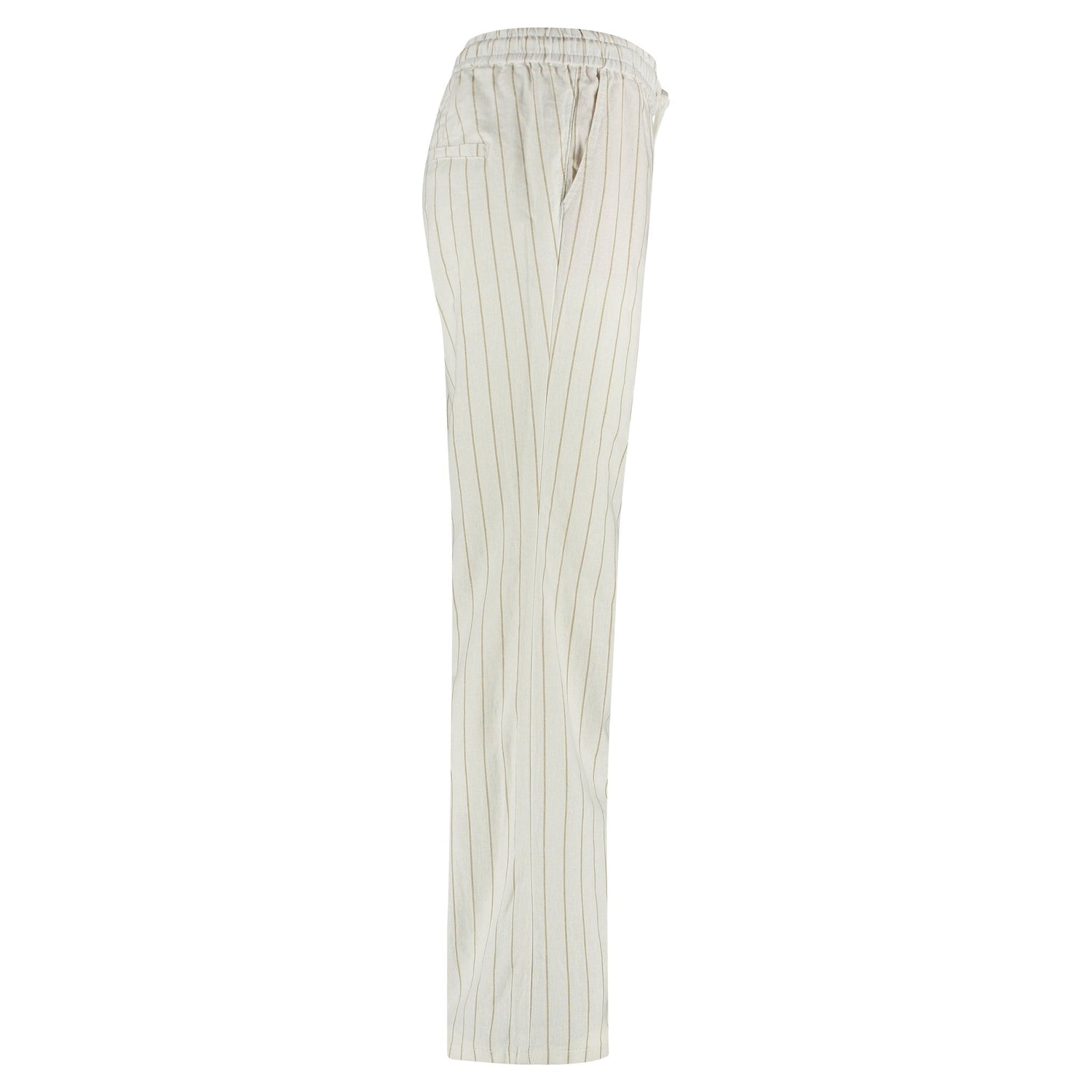 Red ButtonRed Button Colette Cotton Linen Stripe TrouserClothingDark Sand - Blue Water Clothing