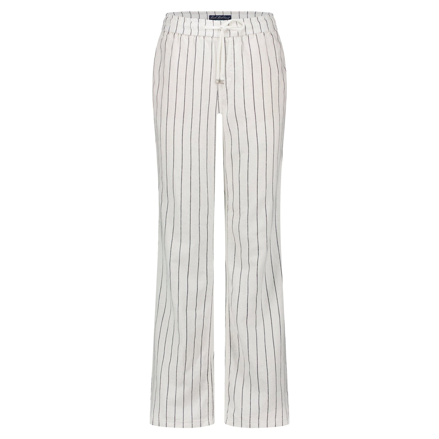 Red ButtonRed Button Colette Cotton Linen Stripe TrouserClothingNavy - Blue Water Clothing