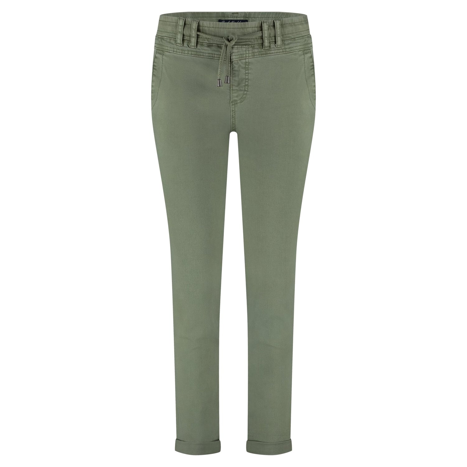 Red ButtonRed Button Tessy Crop Twill TrouserClothingTeagreen - Blue Water Clothing