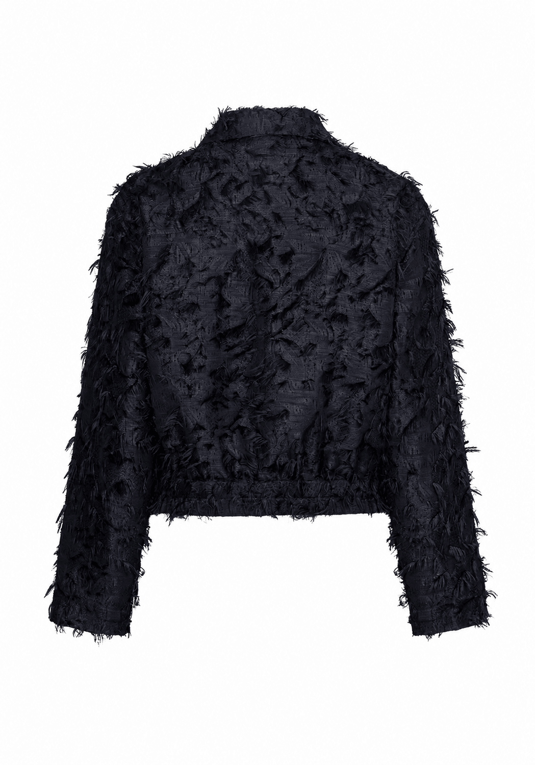 Red Button Bomber Jacket FringesNavy - Blue Water Clothing