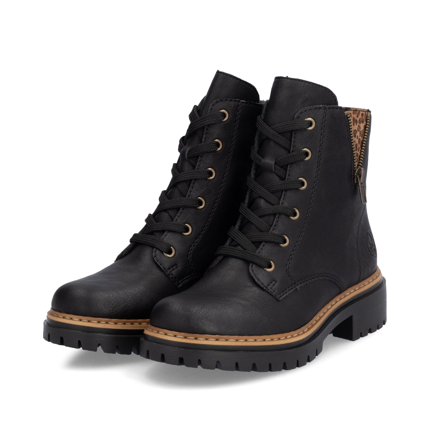 RiekerRieker 72617 - 00 Black Ladies BootsFootwearBlack - Blue Water Clothing