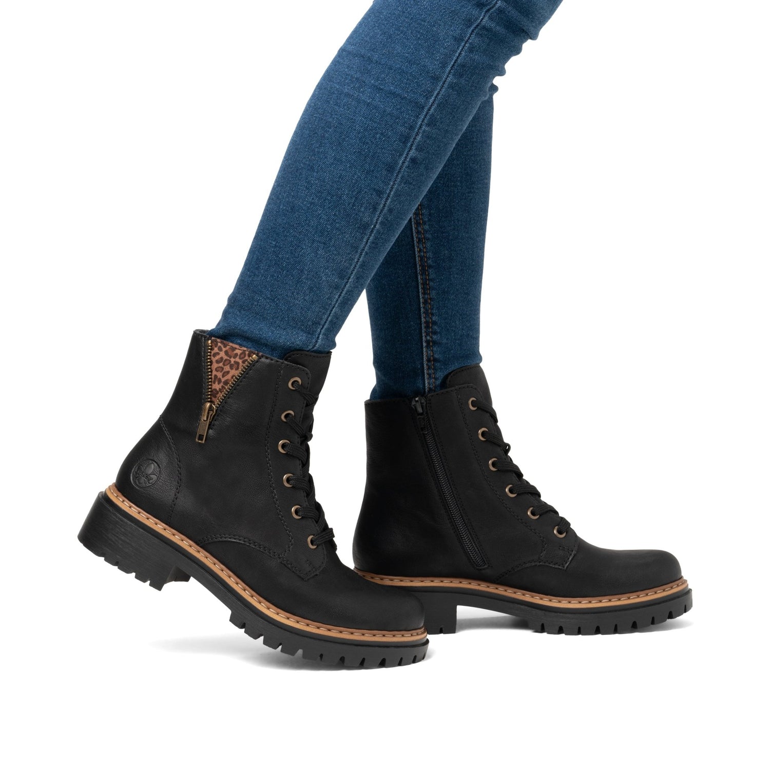 RiekerRieker 72617 - 00 Black Ladies BootsFootwearBlack - Blue Water Clothing
