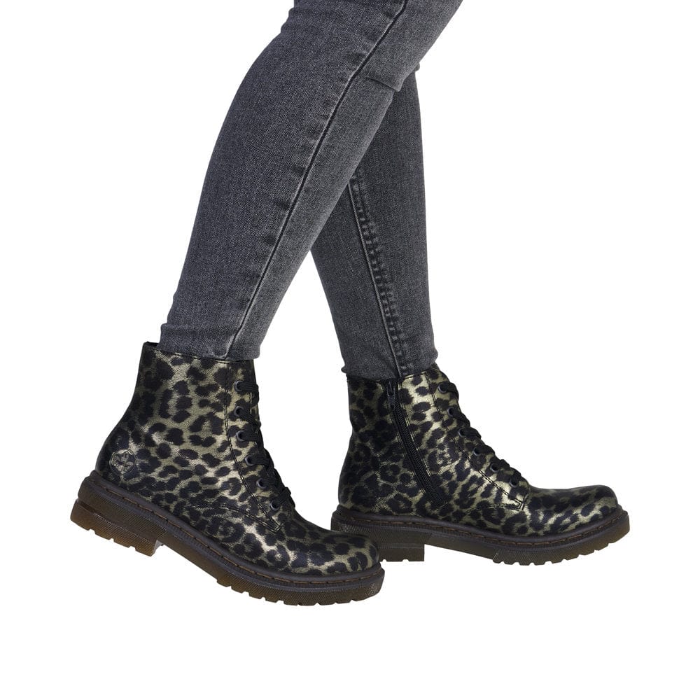 RiekerRieker 78240 - 90 Leopard Print BootsClothing - Blue Water Clothing