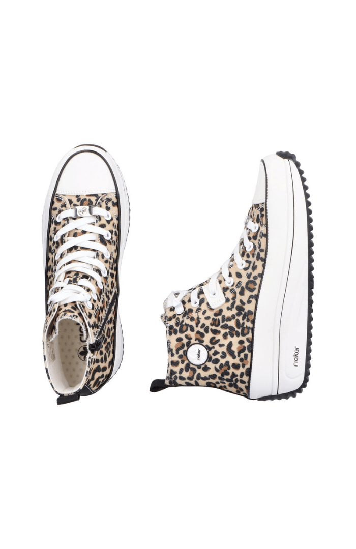 RiekerRieker 90010 - 91 TrainerFootwearLeopard/Natural - Blue Water Clothing