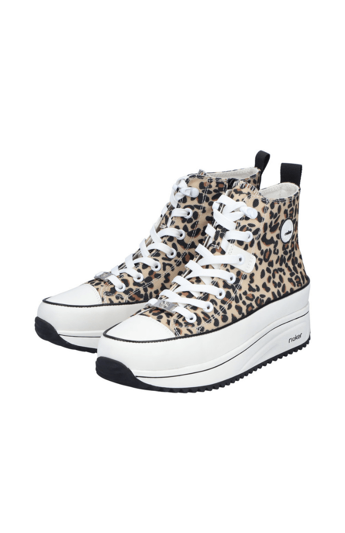 RiekerRieker 90010 - 91 TrainerFootwearLeopard/Natural - Blue Water Clothing