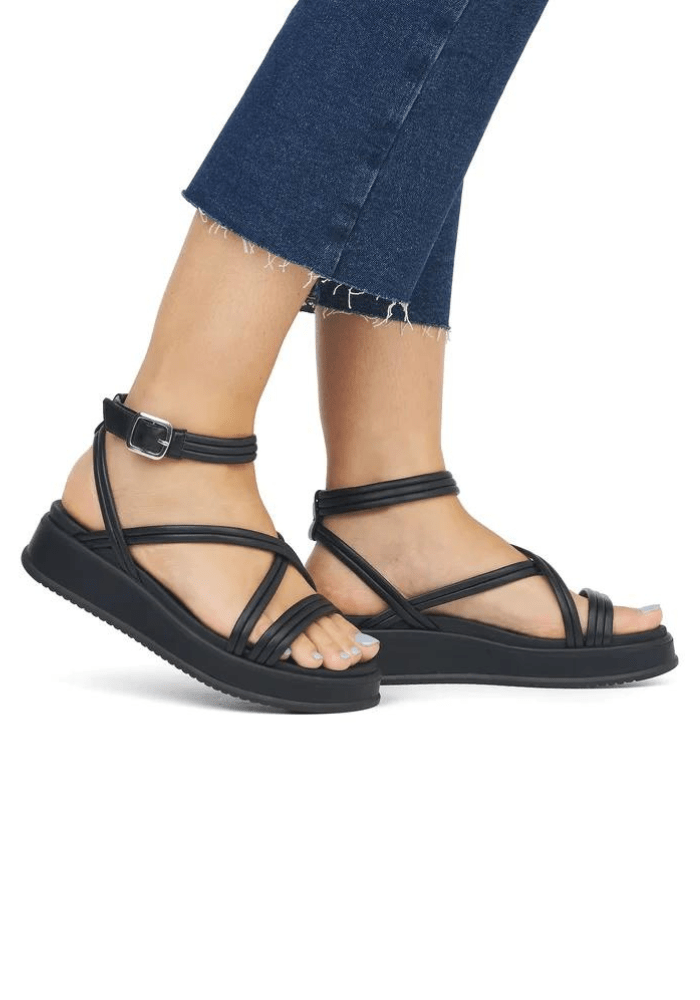 Rieker Evolution W0805 Leather Sandals - Blue Water Clothing