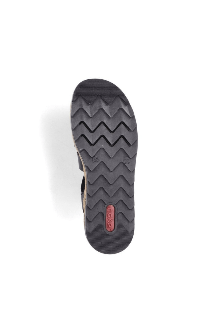 RiekerRieker Hook & Loop Sandals V7904FootwearBlack - Blue Water Clothing