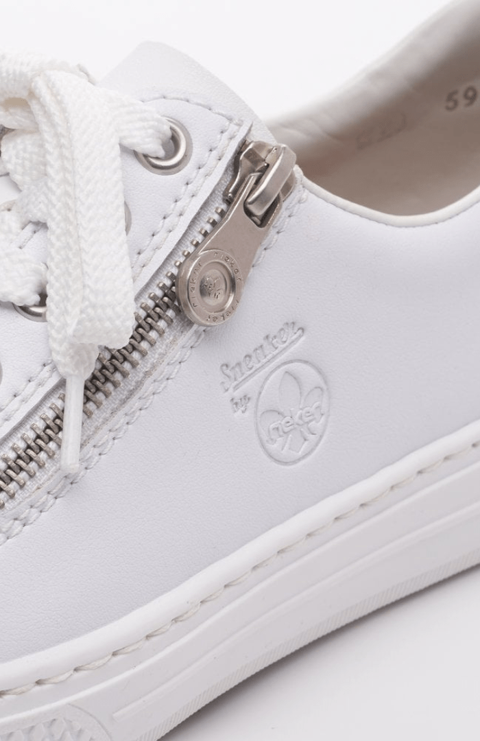 RiekerRieker L59L1 TrainerFootwearWhite - Blue Water Clothing