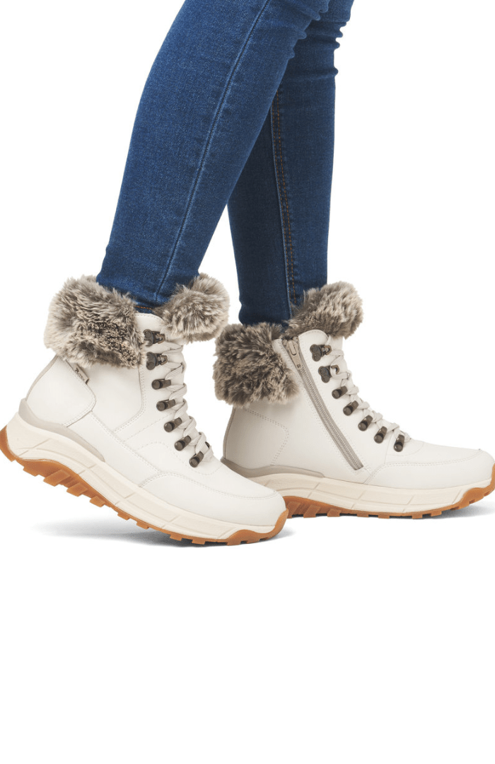 Rieker Lambs Wool Topped Boot - Blue Water Clothing