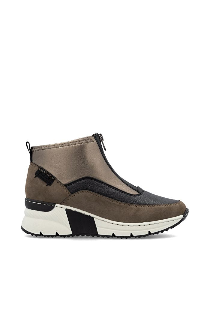 RiekerRieker N6352 - 25 Metalic Ladies BootsFootwearMetalic - Blue Water Clothing