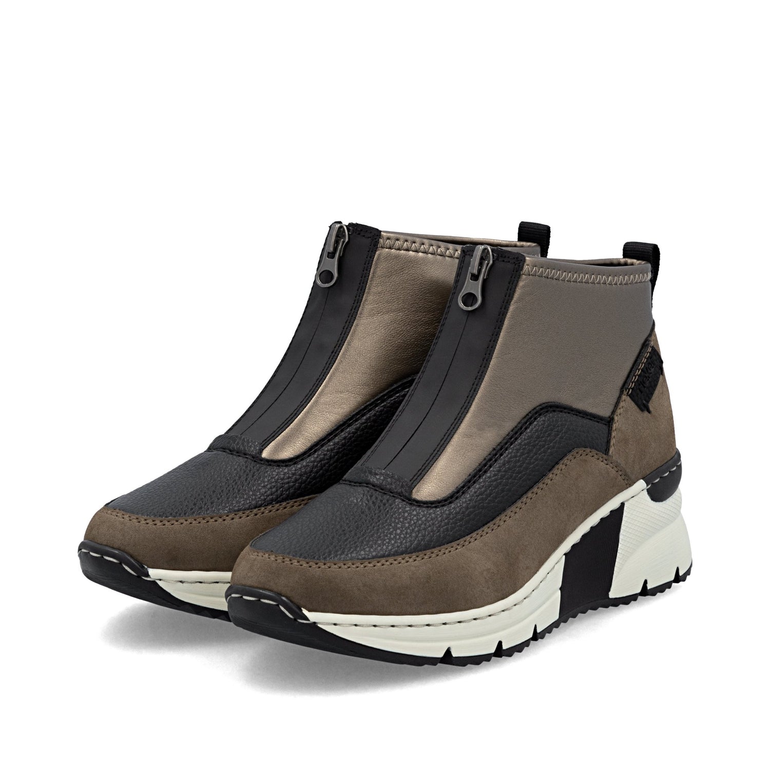 RiekerRieker N6352 - 25 Metalic Ladies BootsFootwearMetalic - Blue Water Clothing
