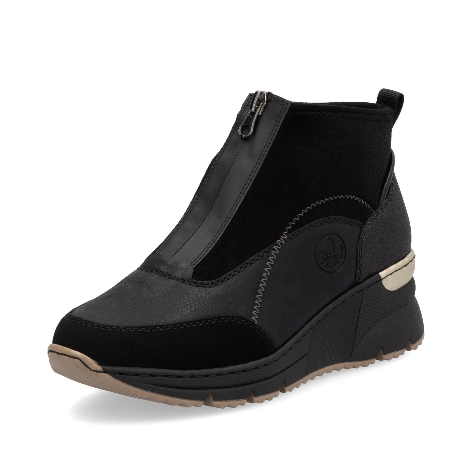 RiekerRieker N6361 - 00 Black Ladies BootsFootwearBlack - Blue Water Clothing