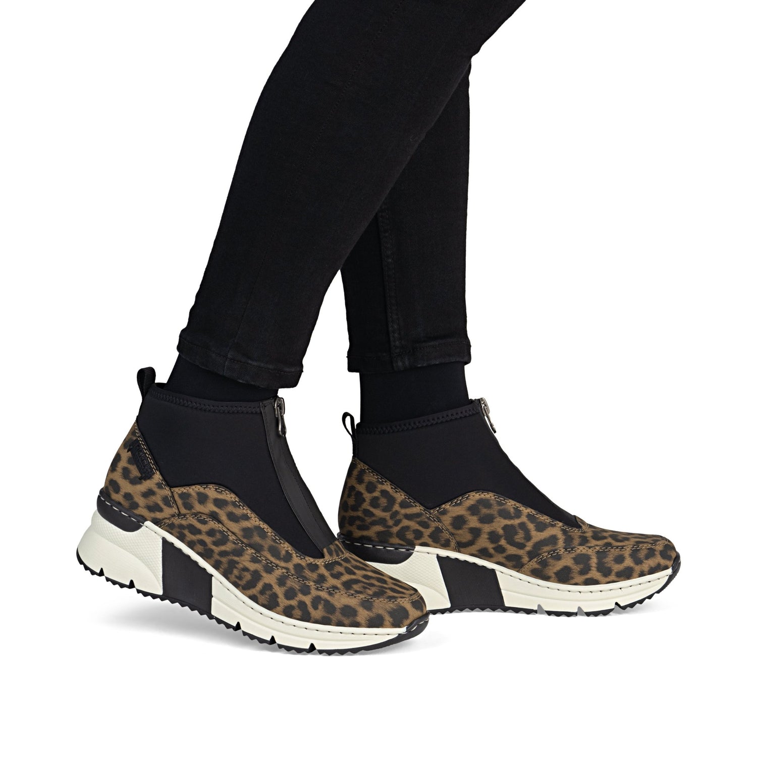RiekerRieker N9352 - 90 Leopard Print BootsClothingLeopard - Blue Water Clothing