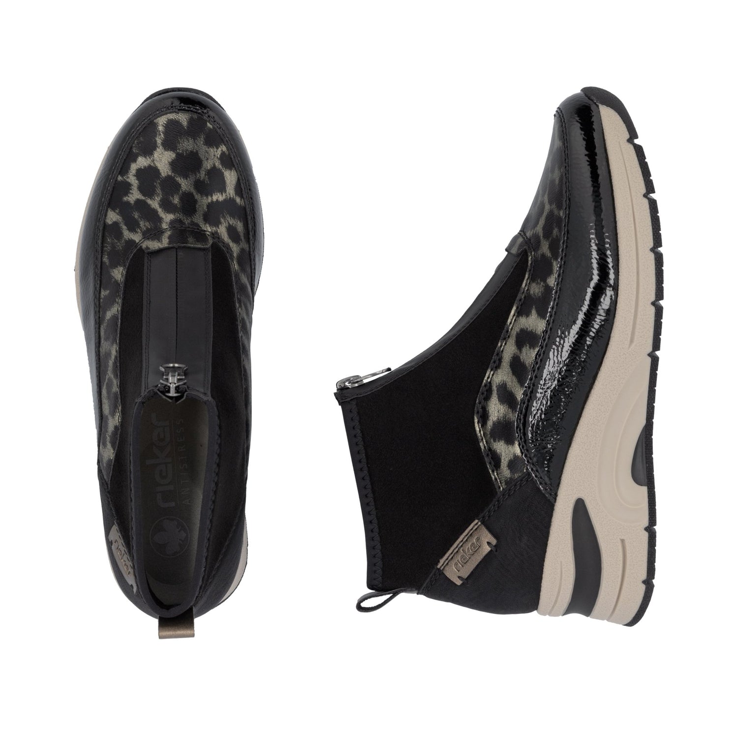 RiekerRieker N9362 - 00 Leopard Print BootsClothingLeopard - Blue Water Clothing