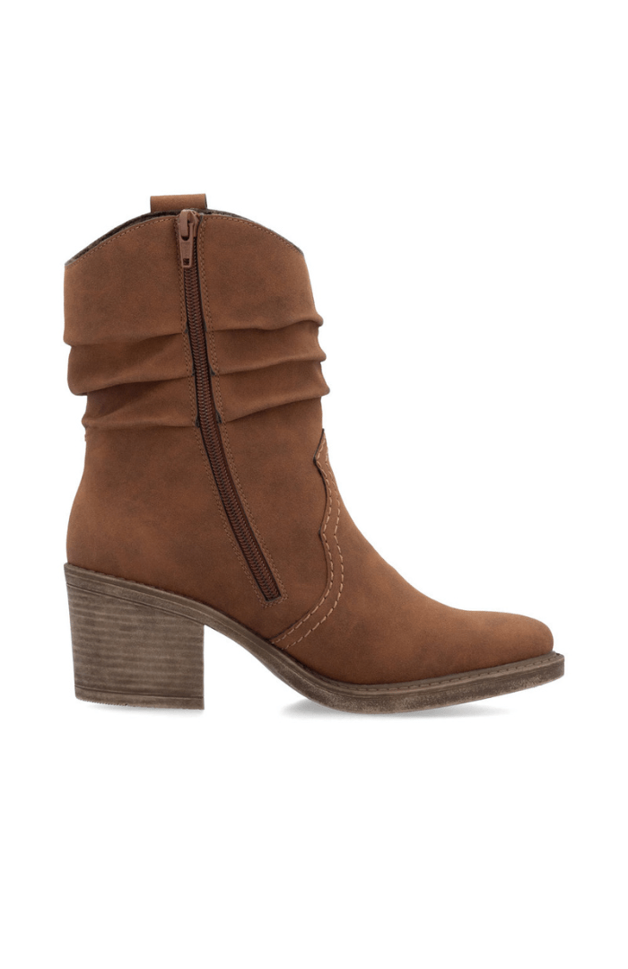 Rieker Rouched Leg Faux Fur Lined Boot - Blue Water Clothing