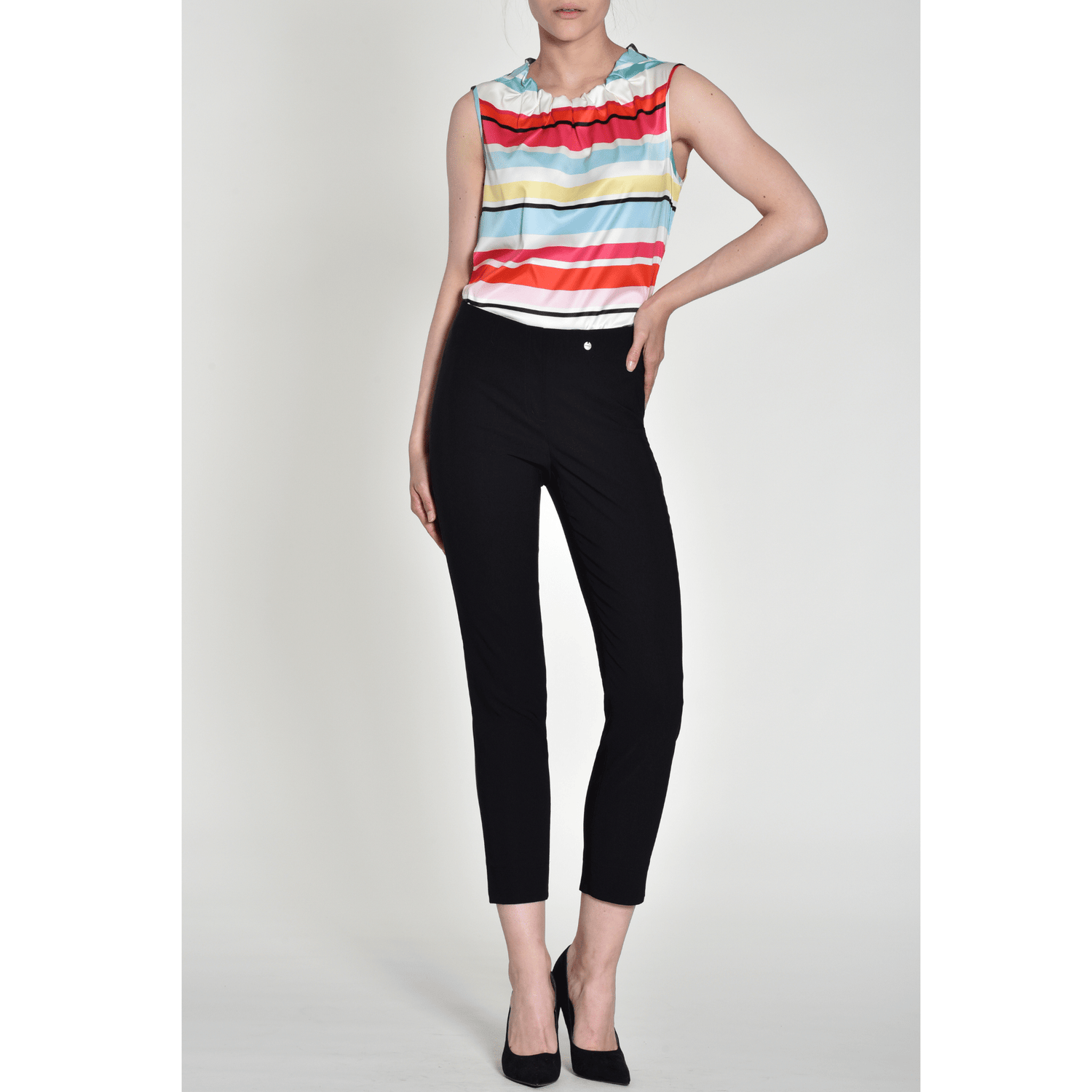 RobellRobell Rose 09 TrousersTrousersBlack - Blue Water Clothing