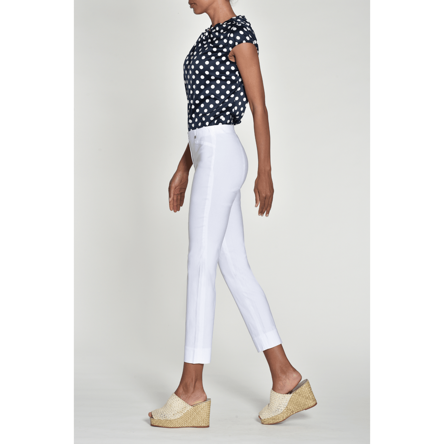 RobellRobell Rose 09 TrousersTrousersWhite - Blue Water Clothing